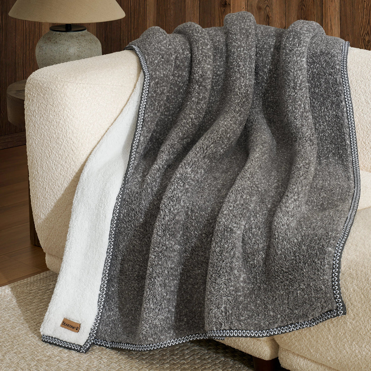 CAMPTON THROW CHARCOAL