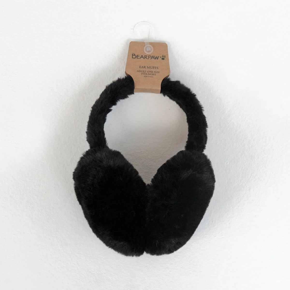 FAUX FUR EARMUFFS BLACK